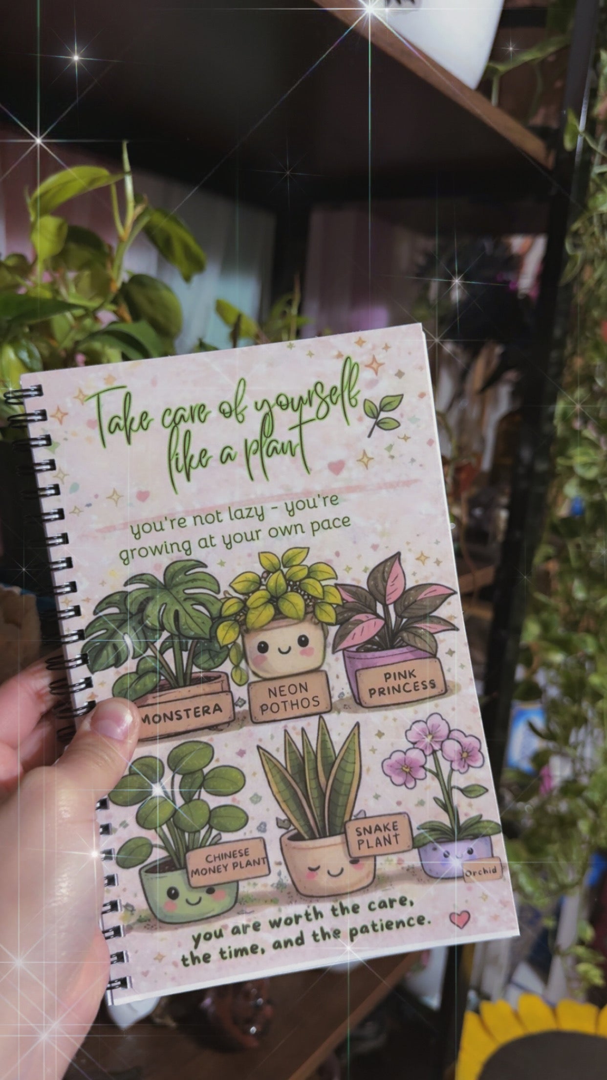 Care for Yourself Like a Plant 🌿 Notebook